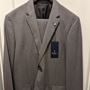 Ben Sherman Tailoring Stretch Grey Suit Size 46R 41W